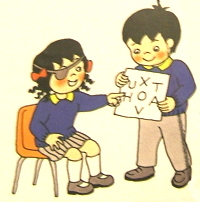 Topsy and Tim have their Eyes Tested
